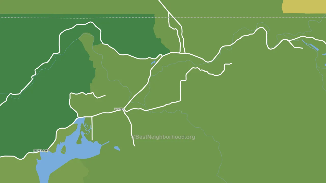 Toutle, WA block-group voter-turnout map