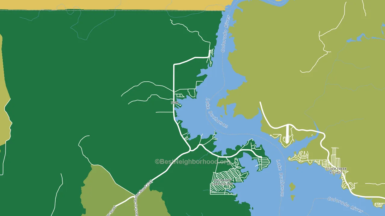 Tow, TX block-group voter-turnout map