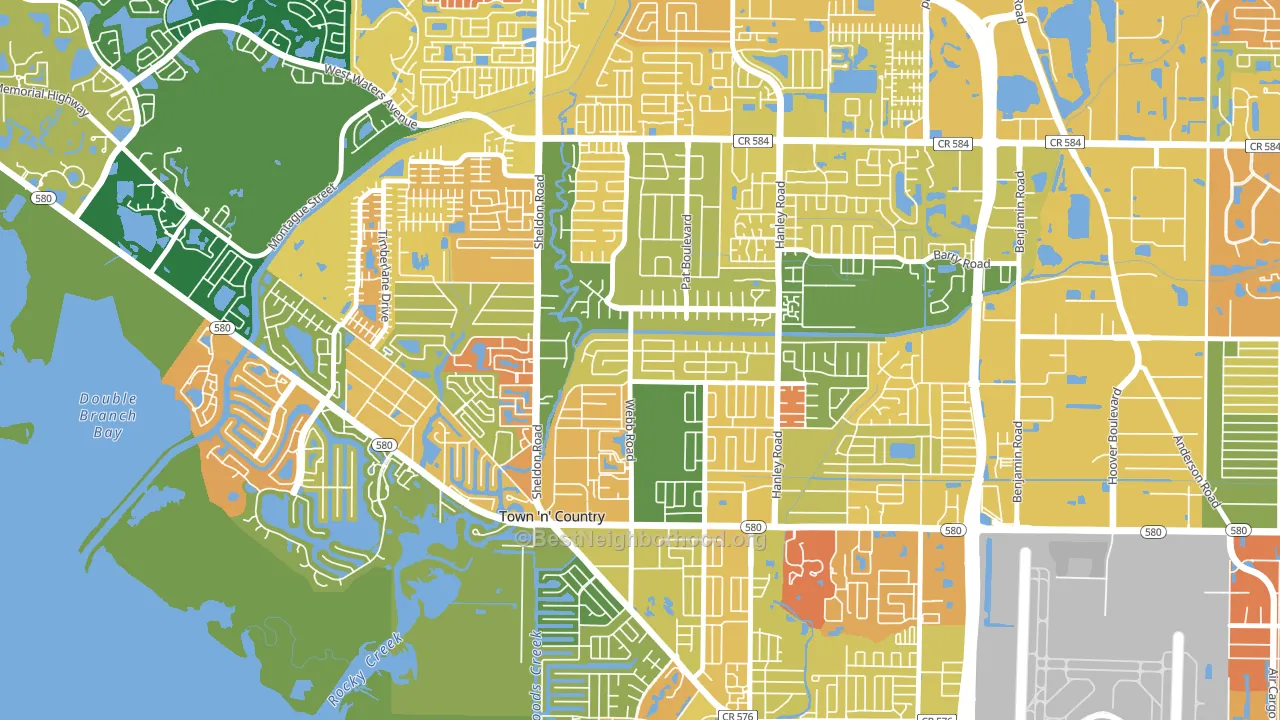 Town 'N Country Park, Town 'n' Country, FL block-group voter-turnout map