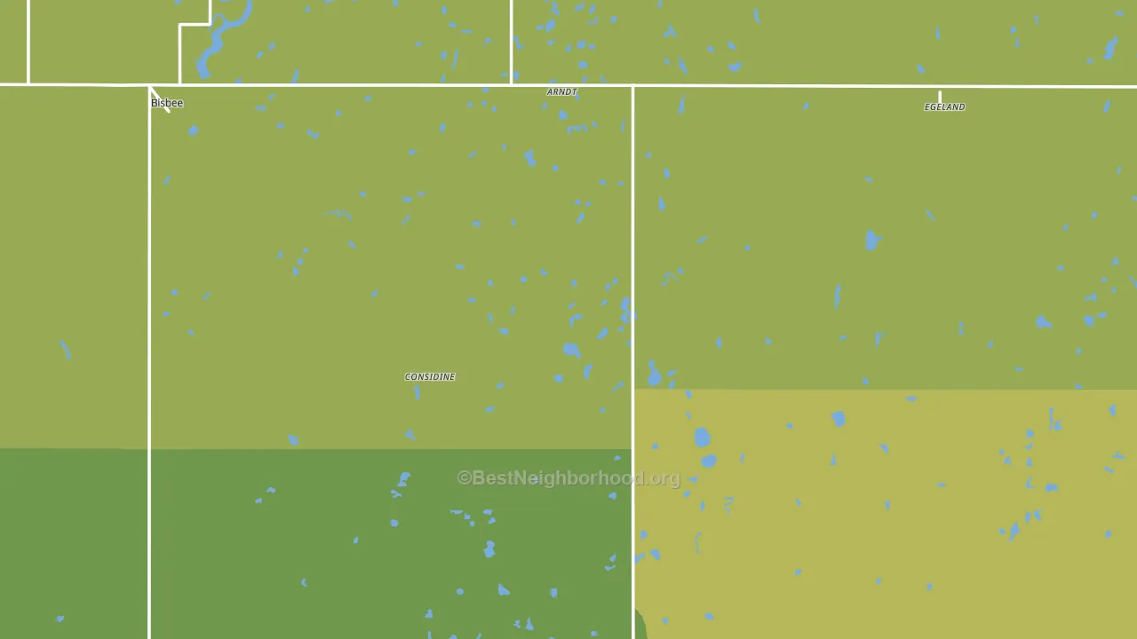 Towner County, ND block-group voter-turnout map