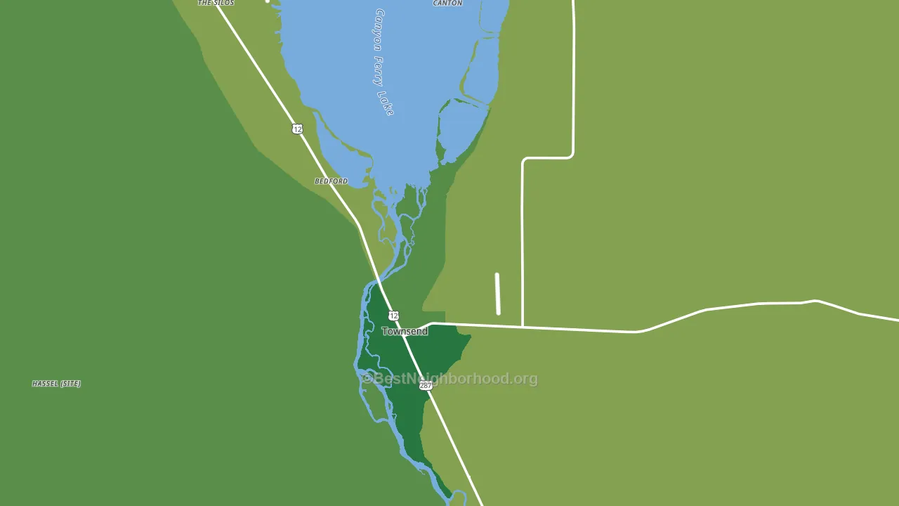 Townsend, MT block-group voter-turnout map