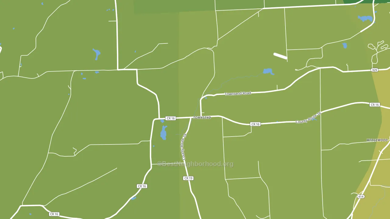 Townsend, NY block-group voter-turnout map