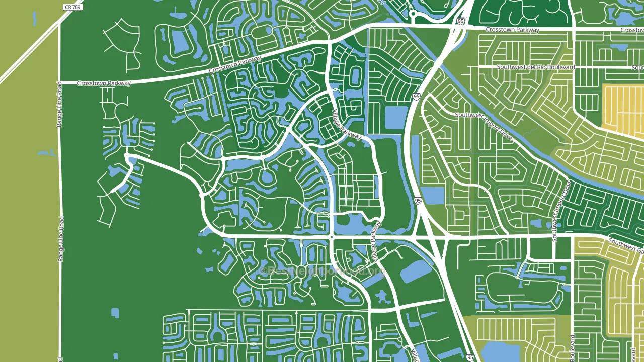 Tradition, Port St. Lucie, FL block-group voter-turnout map