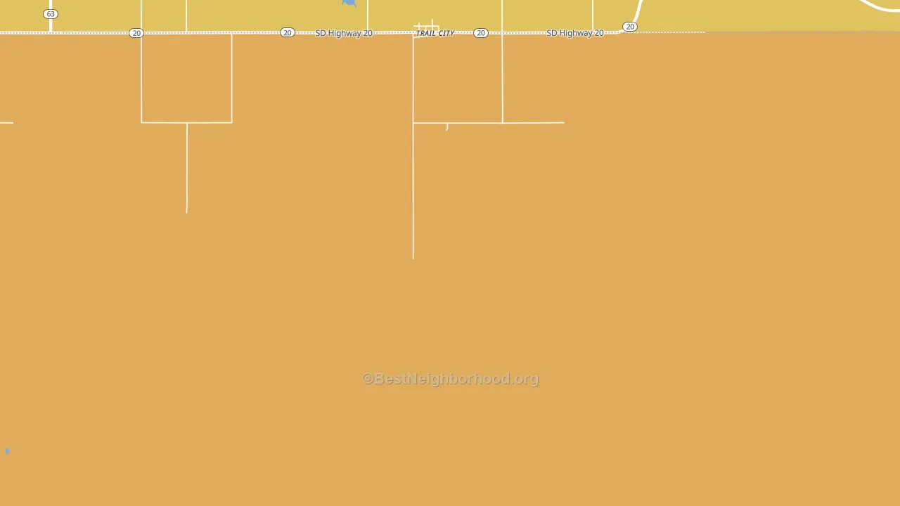 Trail City, SD block-group voter-turnout map