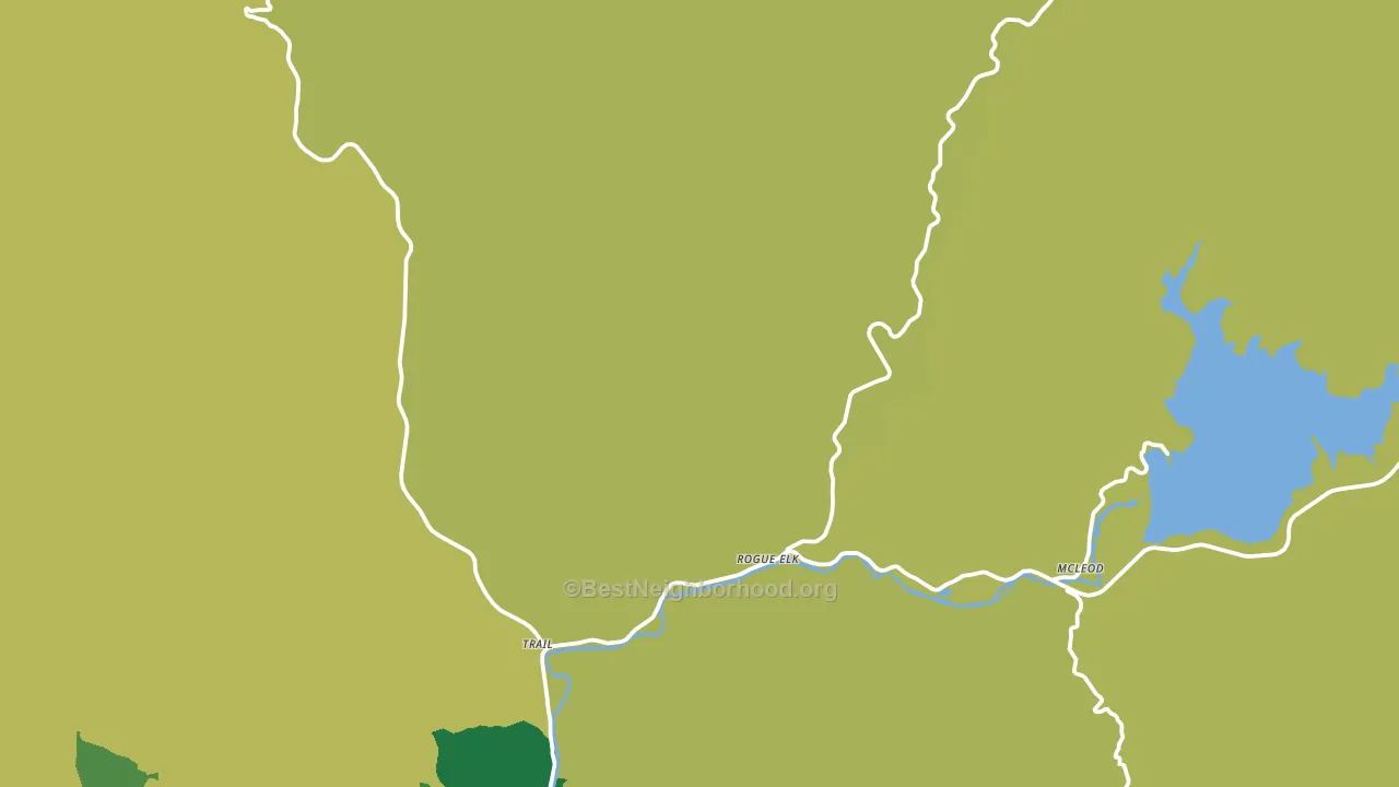 Trail, OR block-group voter-turnout map
