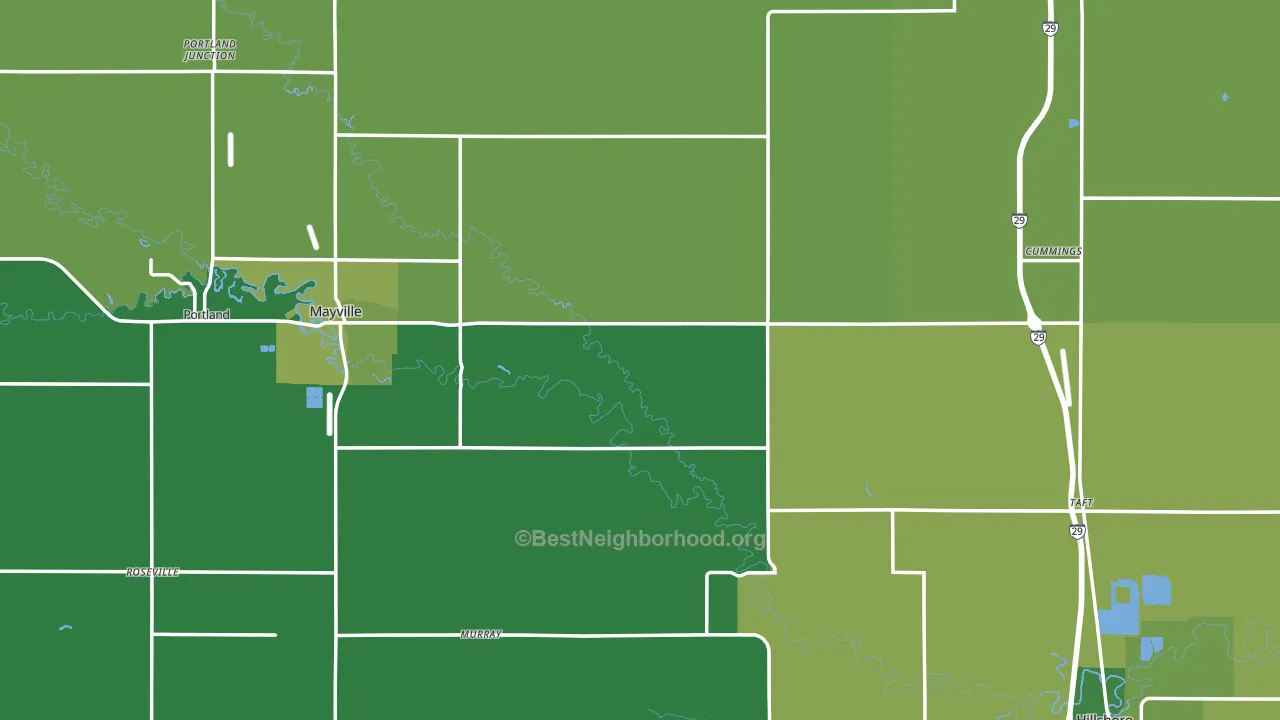 Traill County, ND block-group voter-turnout map