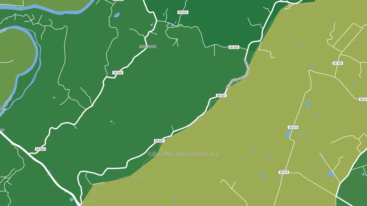 Trapp, VA block-group voter-turnout map