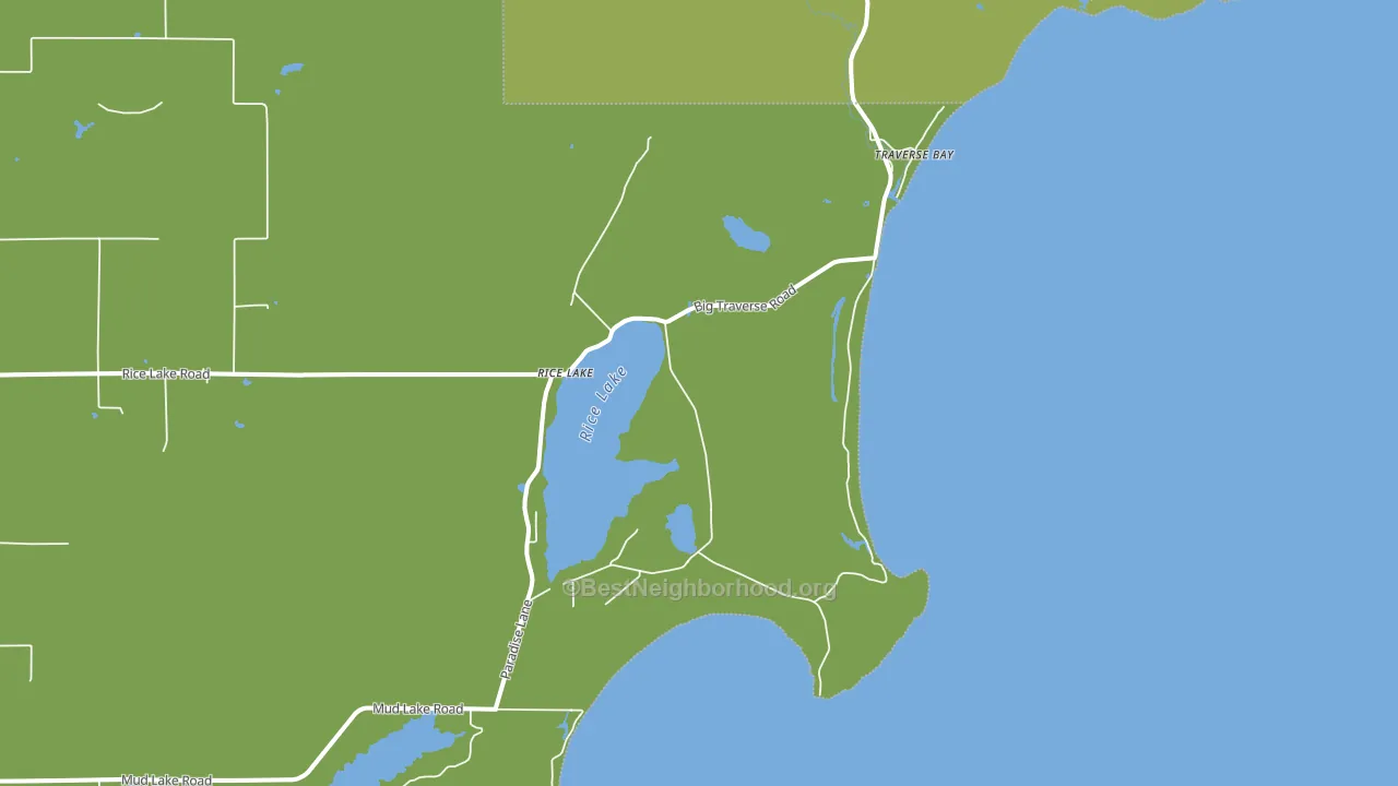 Traverse Bay, MI block-group voter-turnout map
