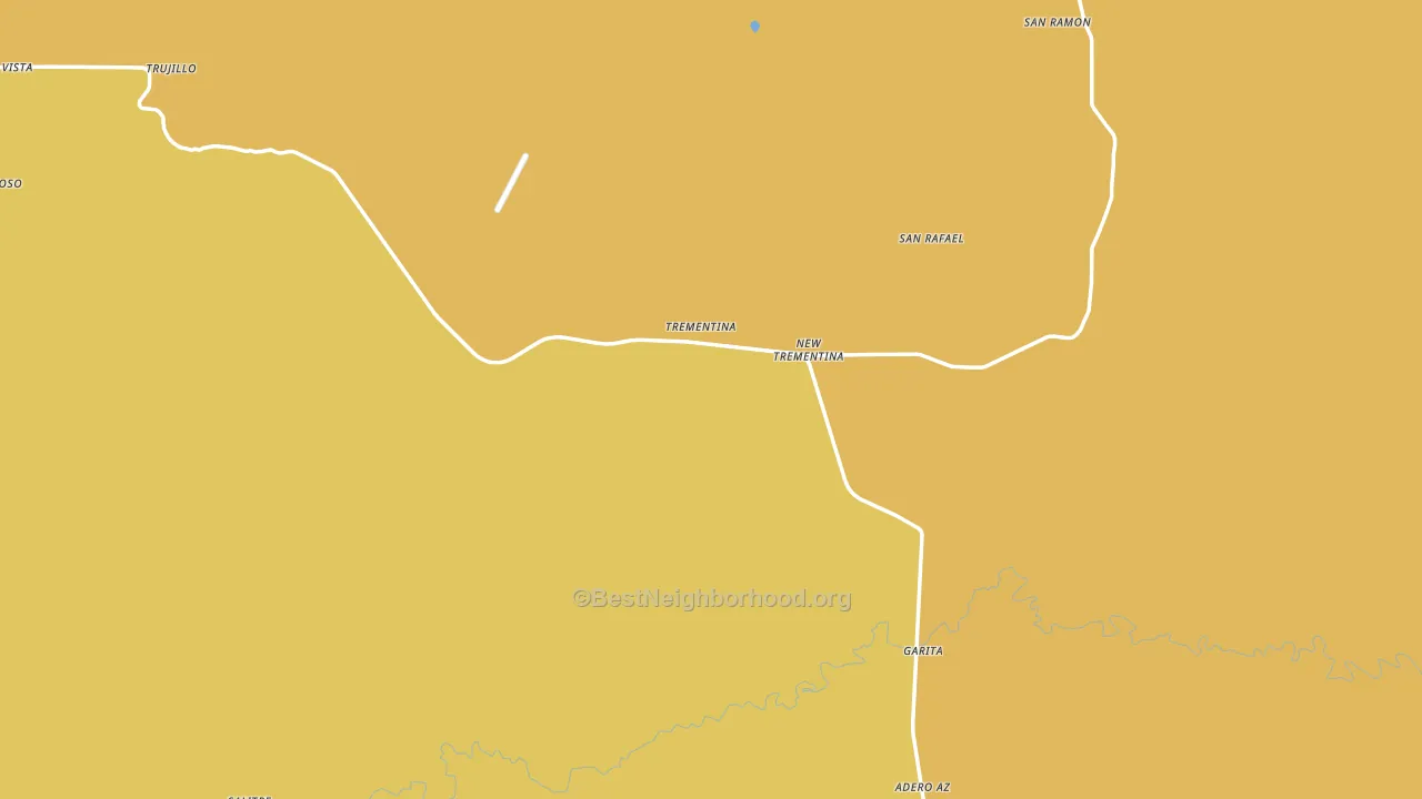Trementina, NM block-group voter-turnout map
