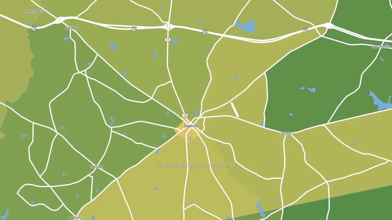 Treutlen County, GA block-group voter-turnout map