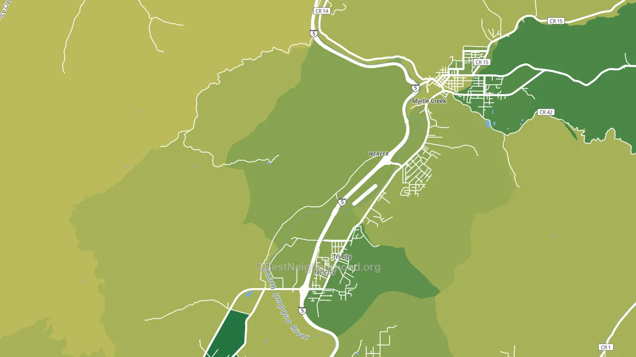 Tri-City, OR block-group voter-turnout map