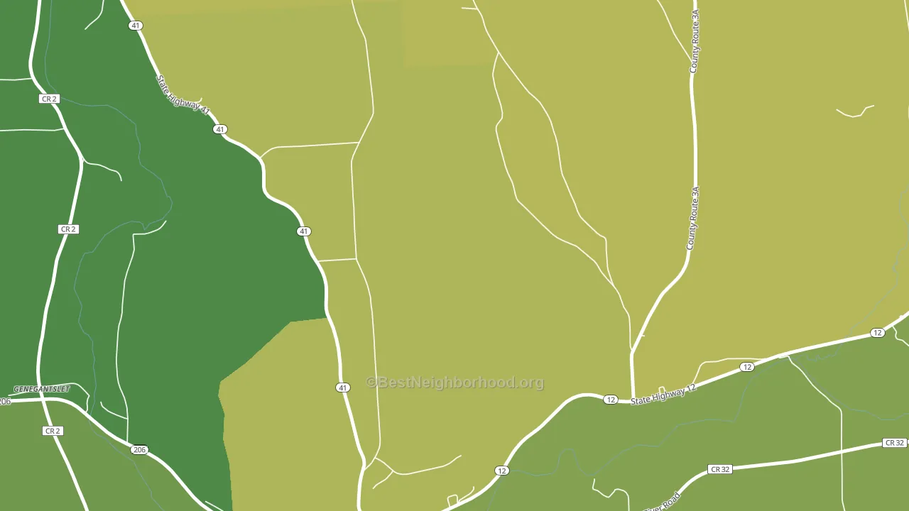 Triangle, NY block-group voter-turnout map