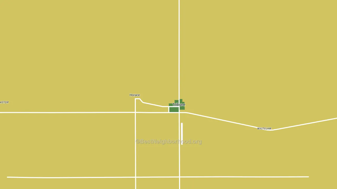 Tribune, KS block-group voter-turnout map