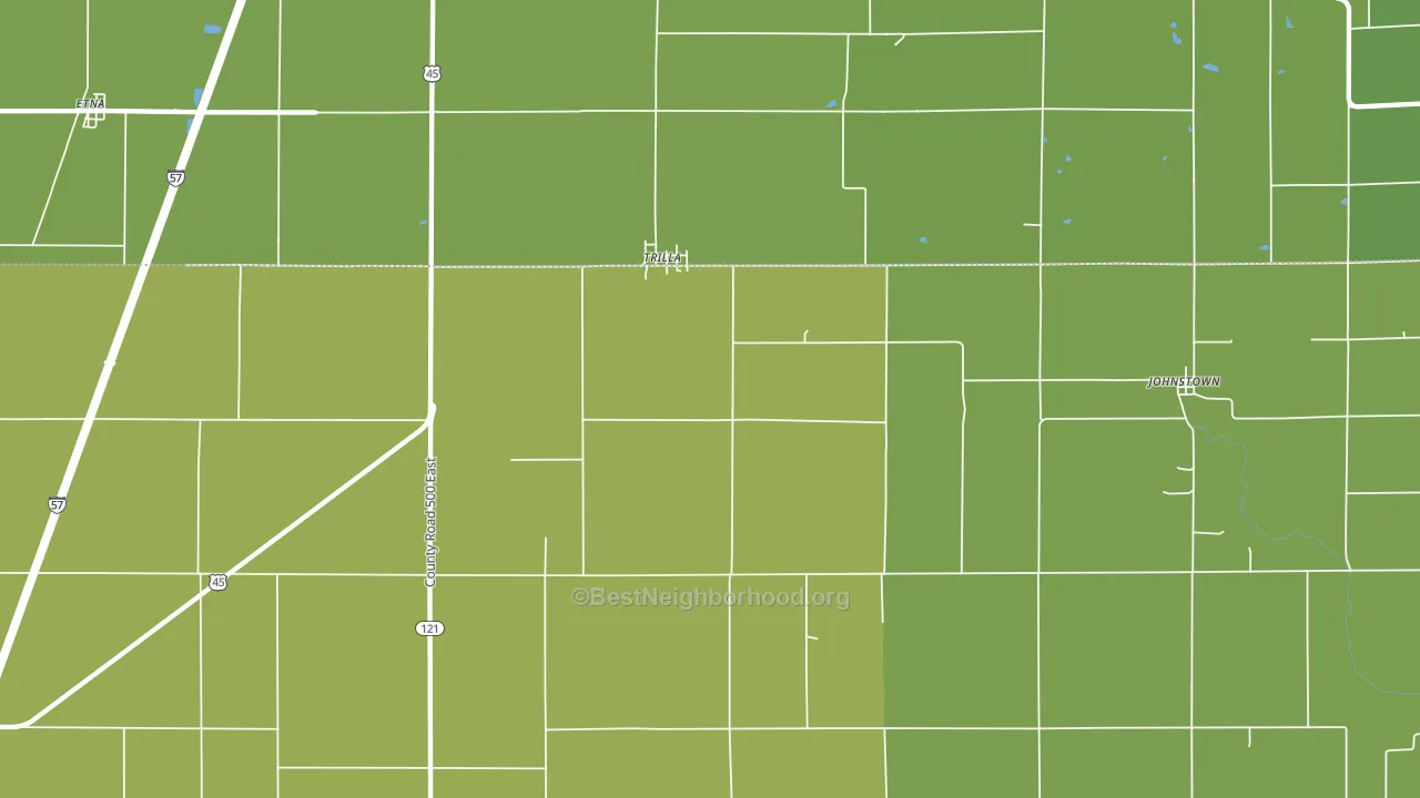 Trilla, IL block-group voter-turnout map