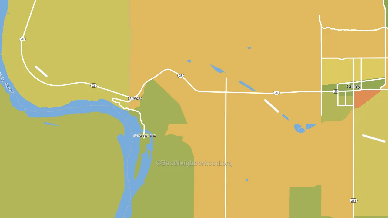 Trinidad, WA block-group voter-turnout map