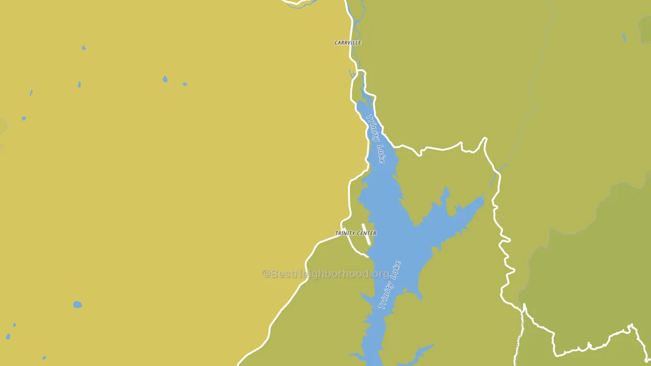 Trinity Center, CA block-group voter-turnout map
