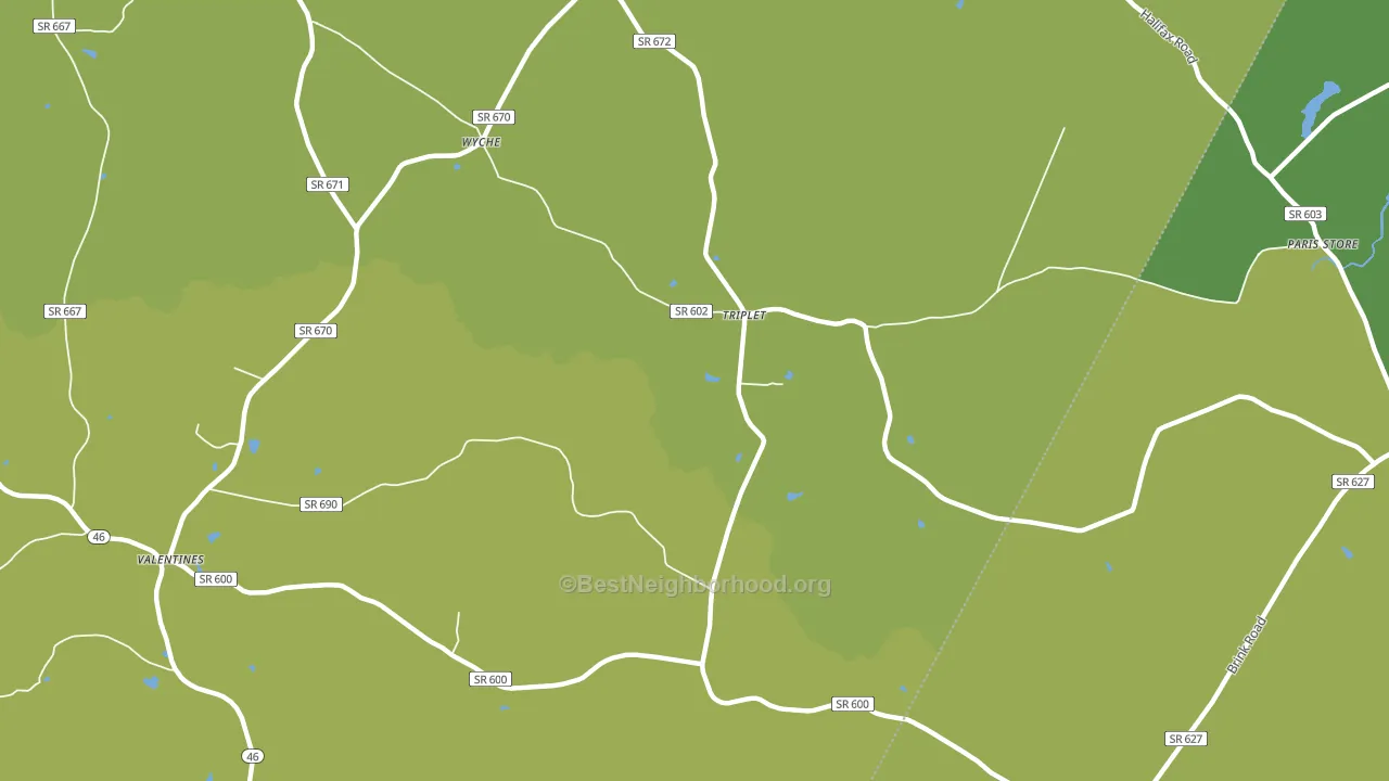 Triplet, VA block-group voter-turnout map