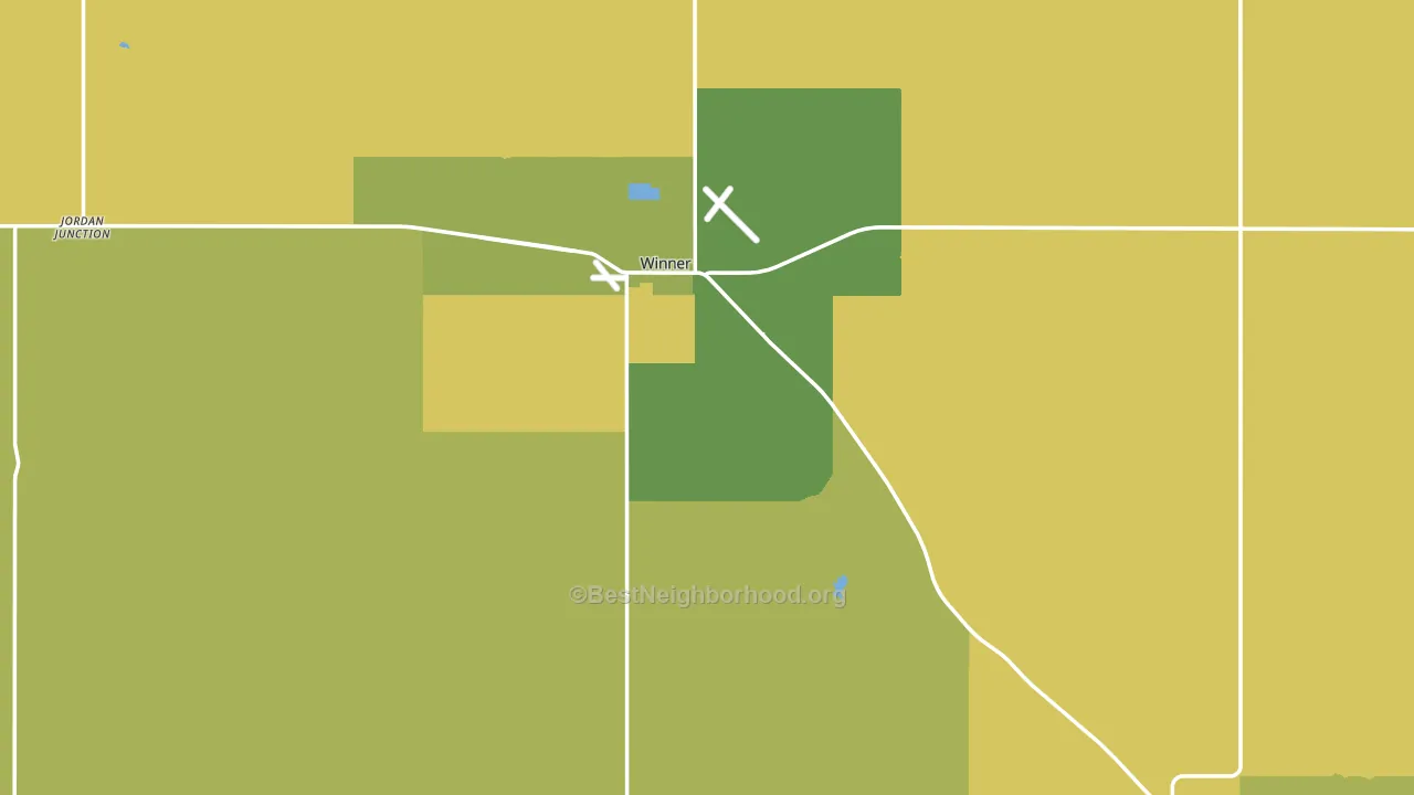 Tripp County, SD block-group voter-turnout map