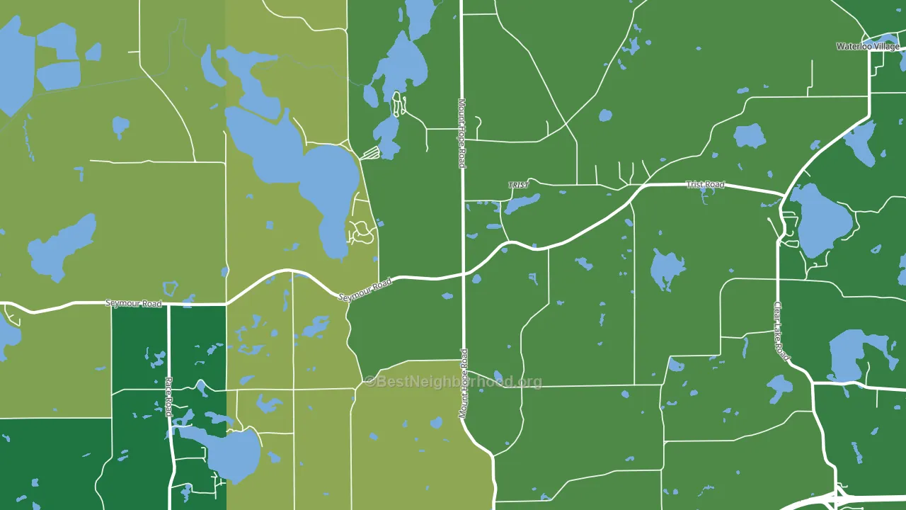 Trist, MI block-group voter-turnout map