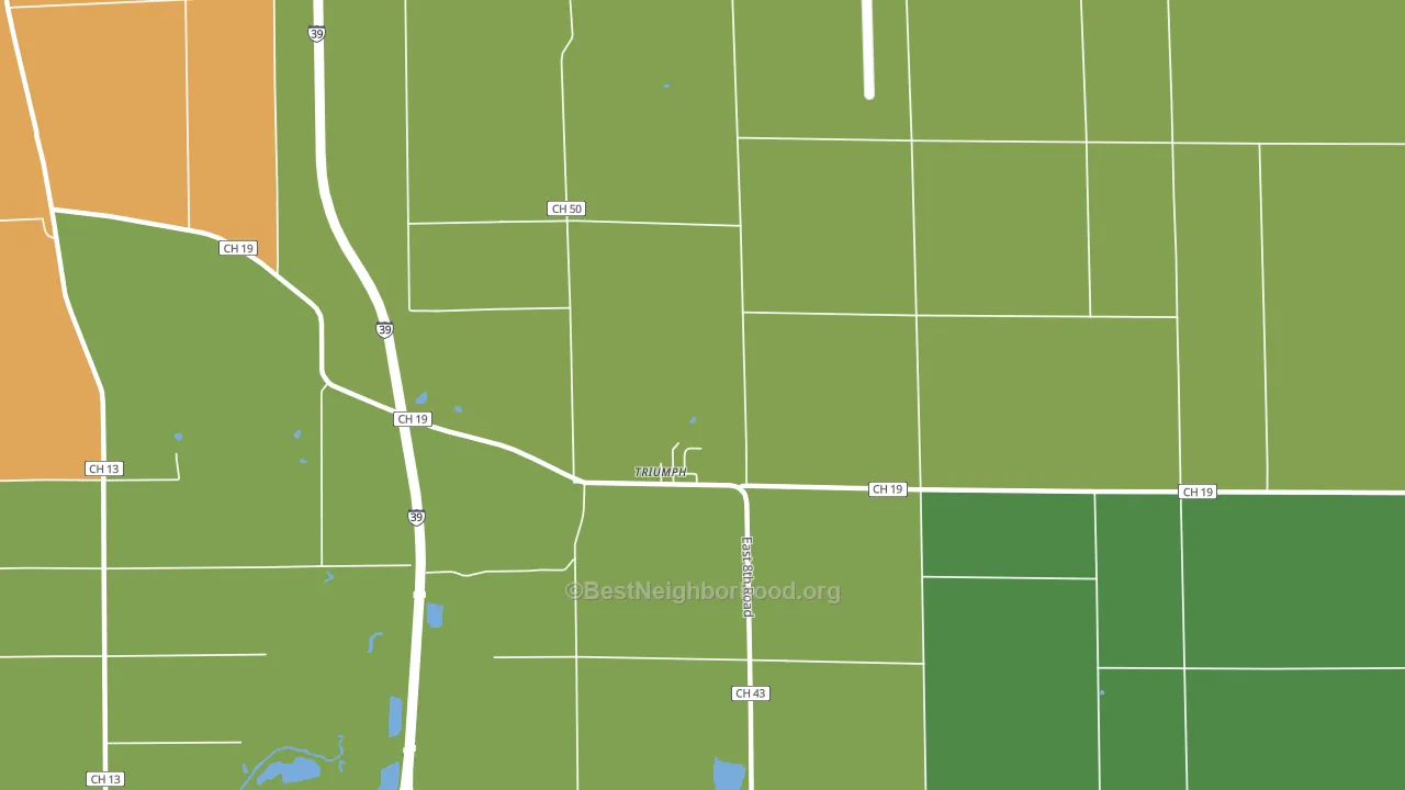 Triumph, IL block-group voter-turnout map
