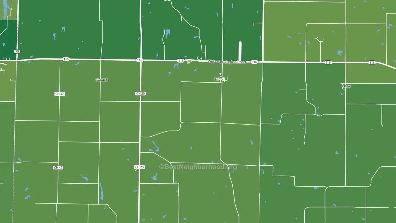 Trivoli, IL block-group voter-turnout map