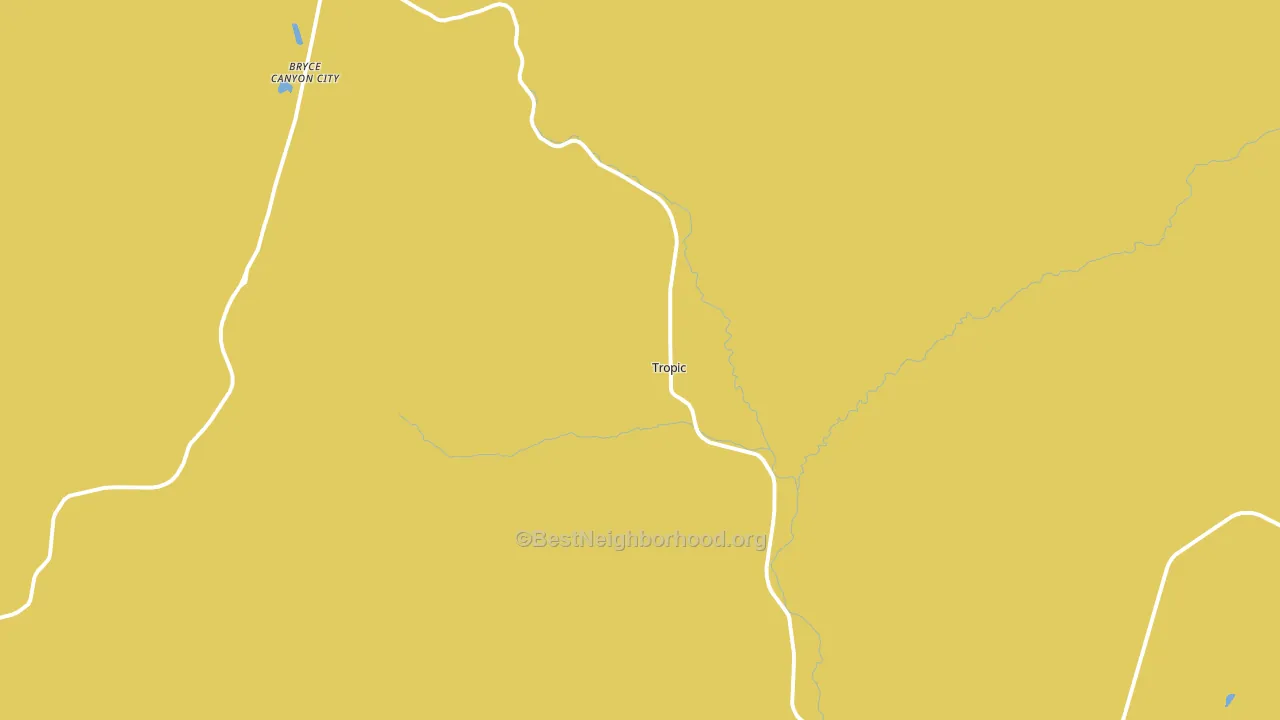 Tropic, UT block-group voter-turnout map