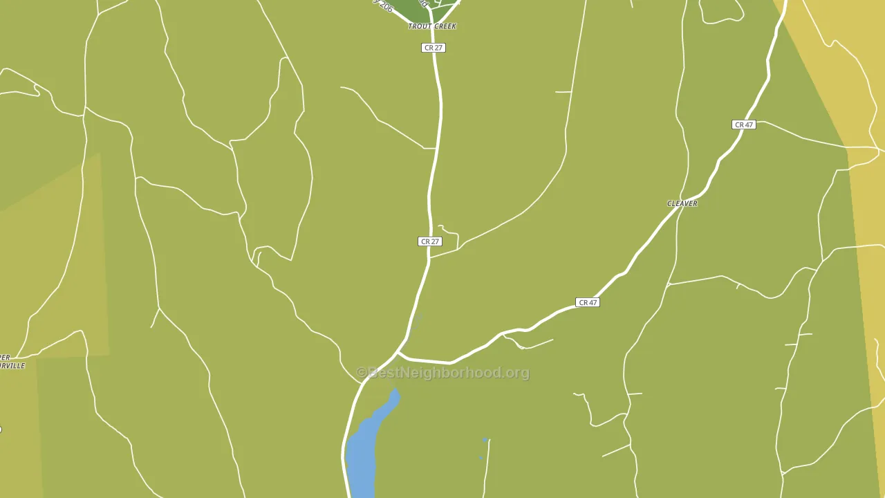 Trout Creek, NY block-group voter-turnout map