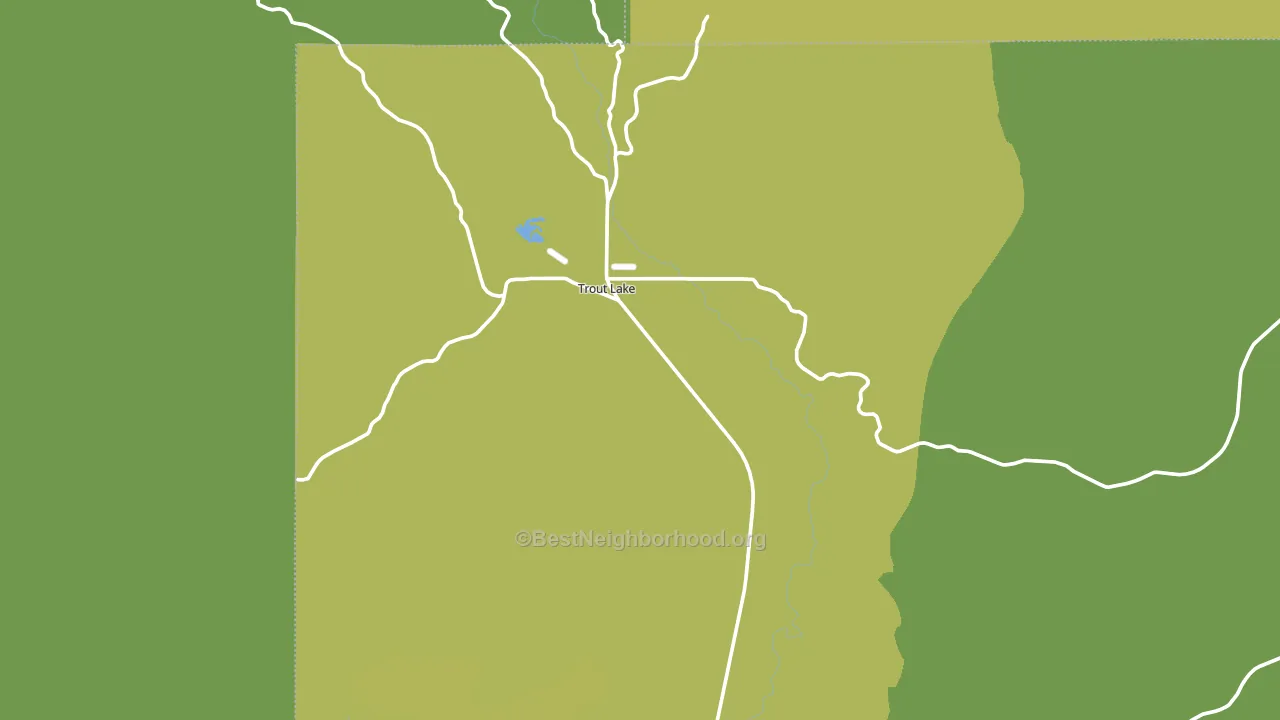 Trout Lake, WA block-group voter-turnout map