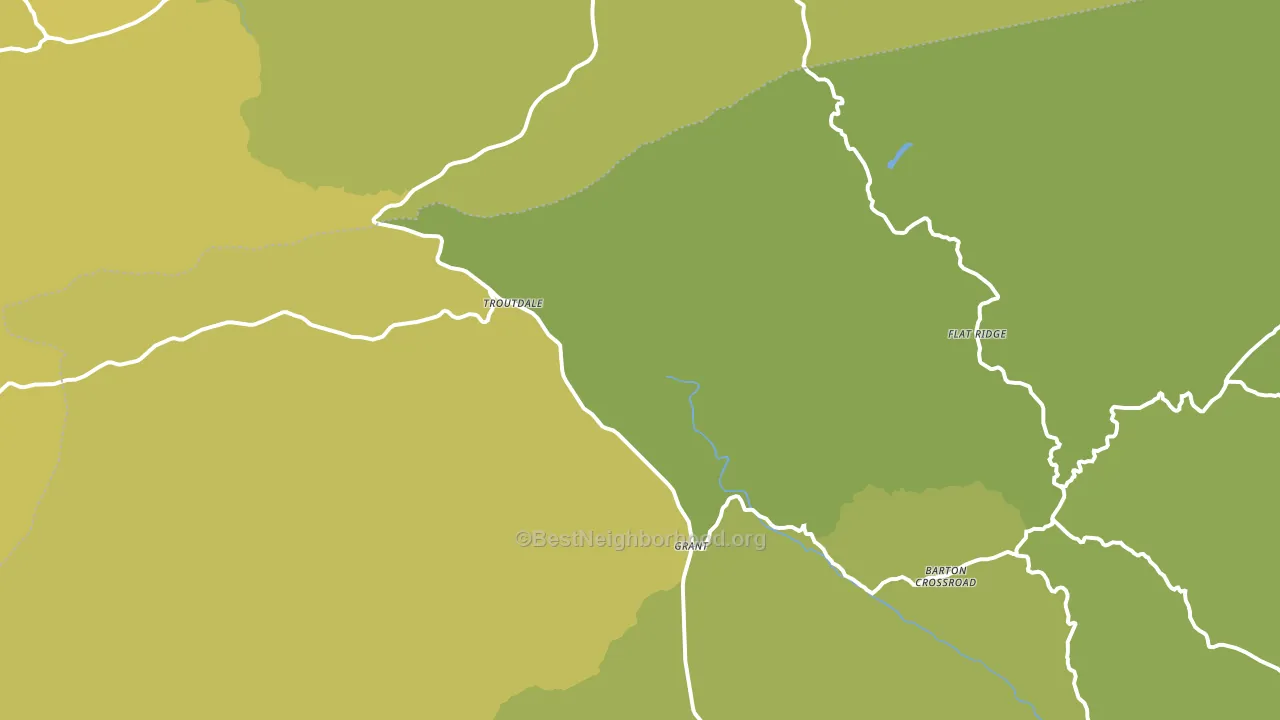 Troutdale, VA block-group voter-turnout map