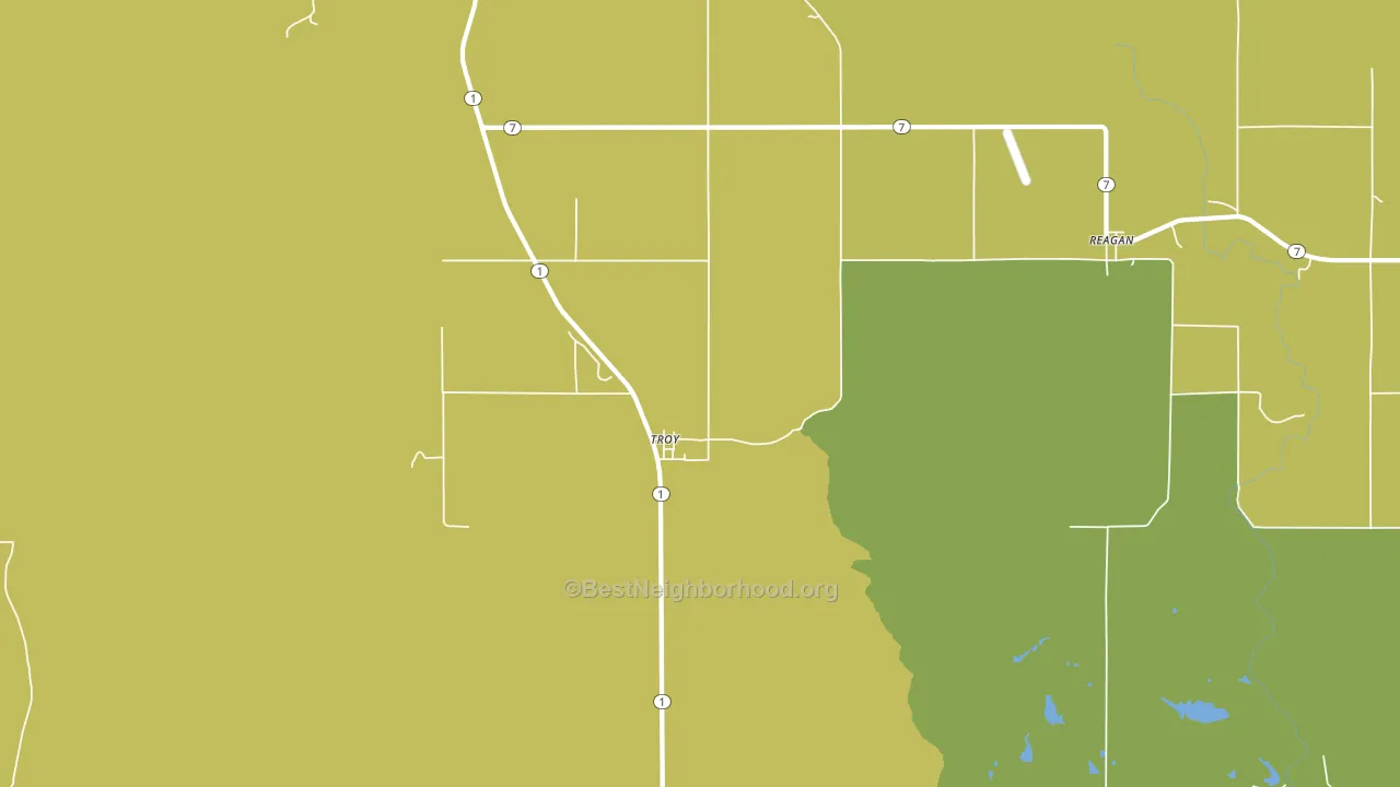 Troy, OK block-group voter-turnout map