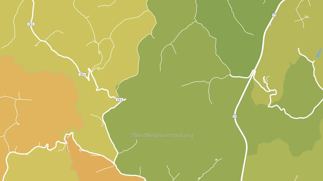 Troy Town, WV block-group voter-turnout map