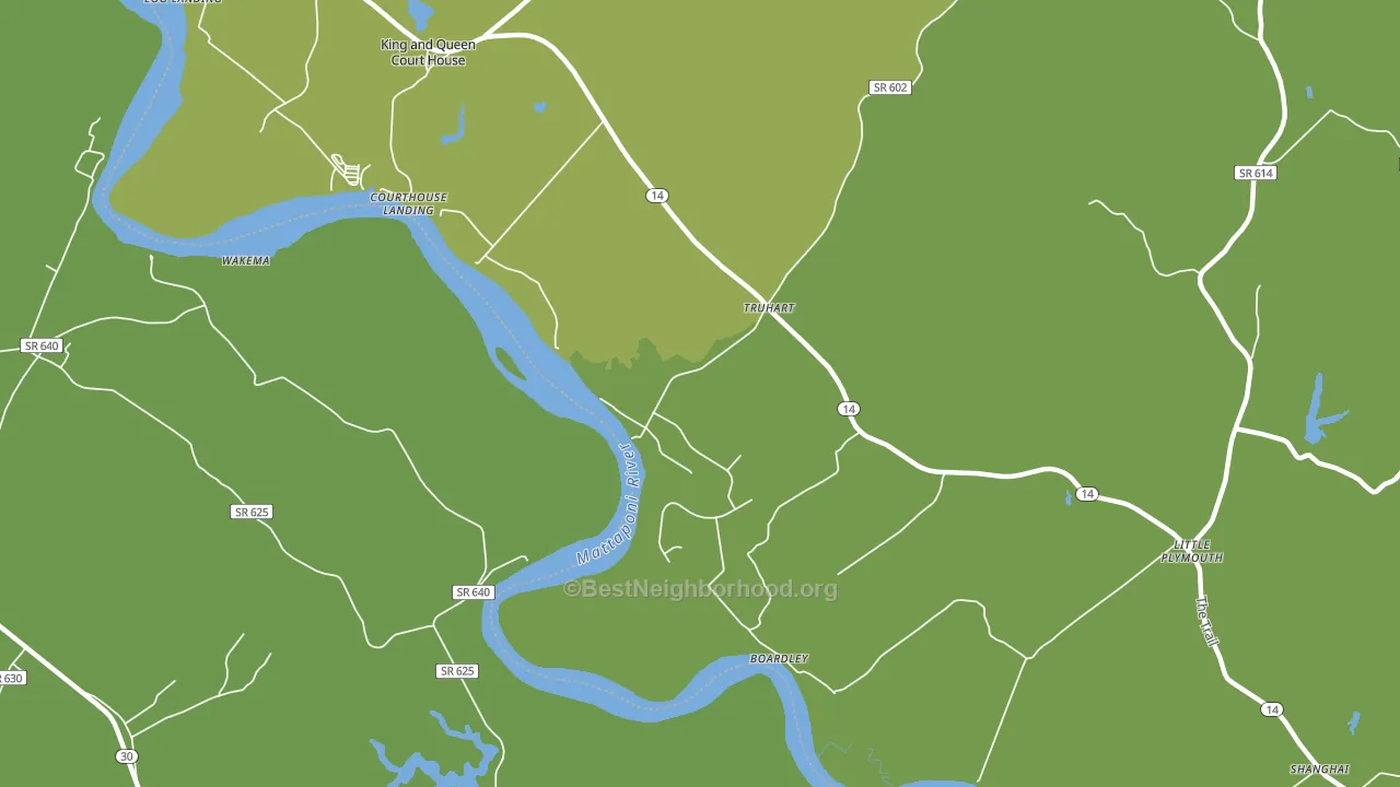 Truhart, VA block-group voter-turnout map