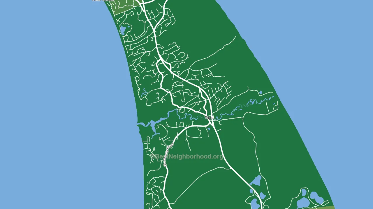 Truro, MA block-group voter-turnout map