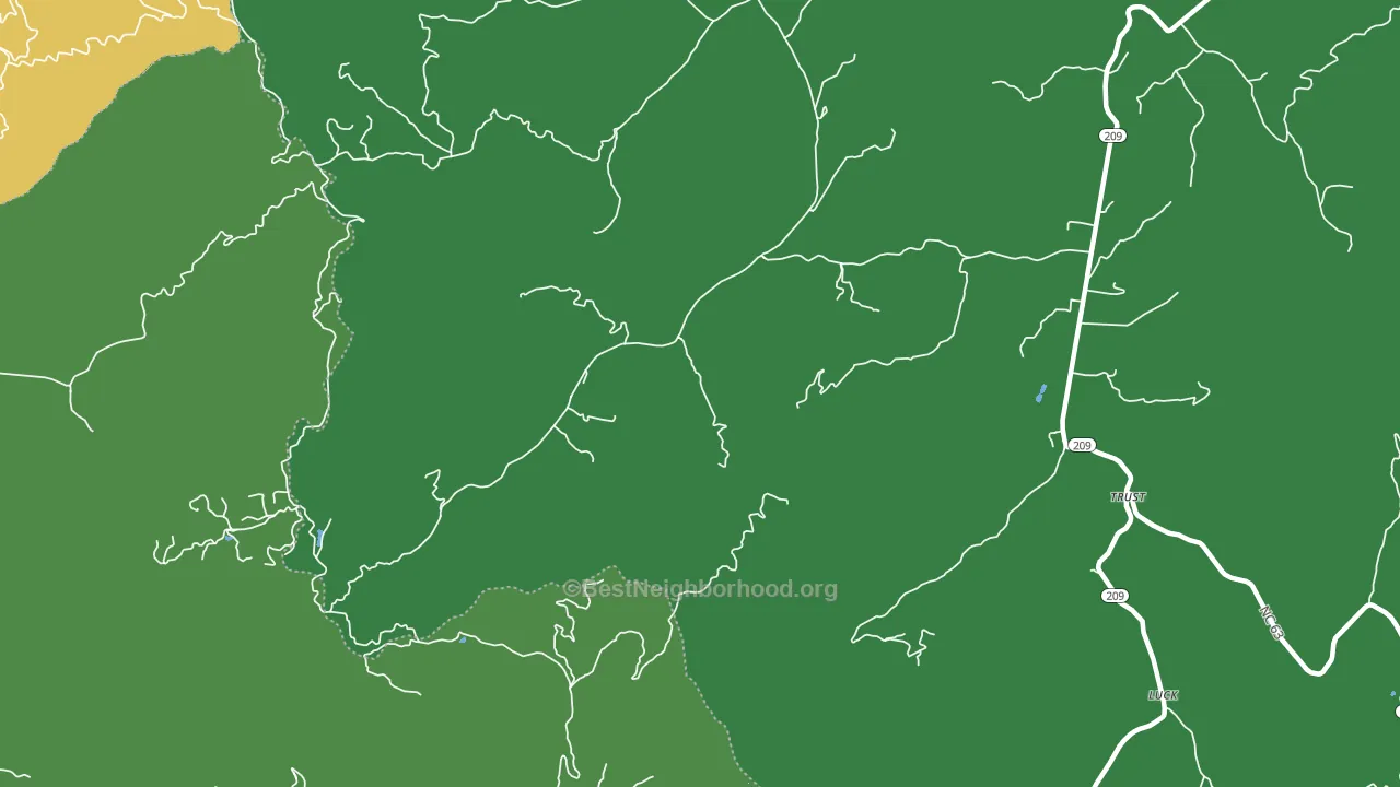 Trust, NC block-group voter-turnout map