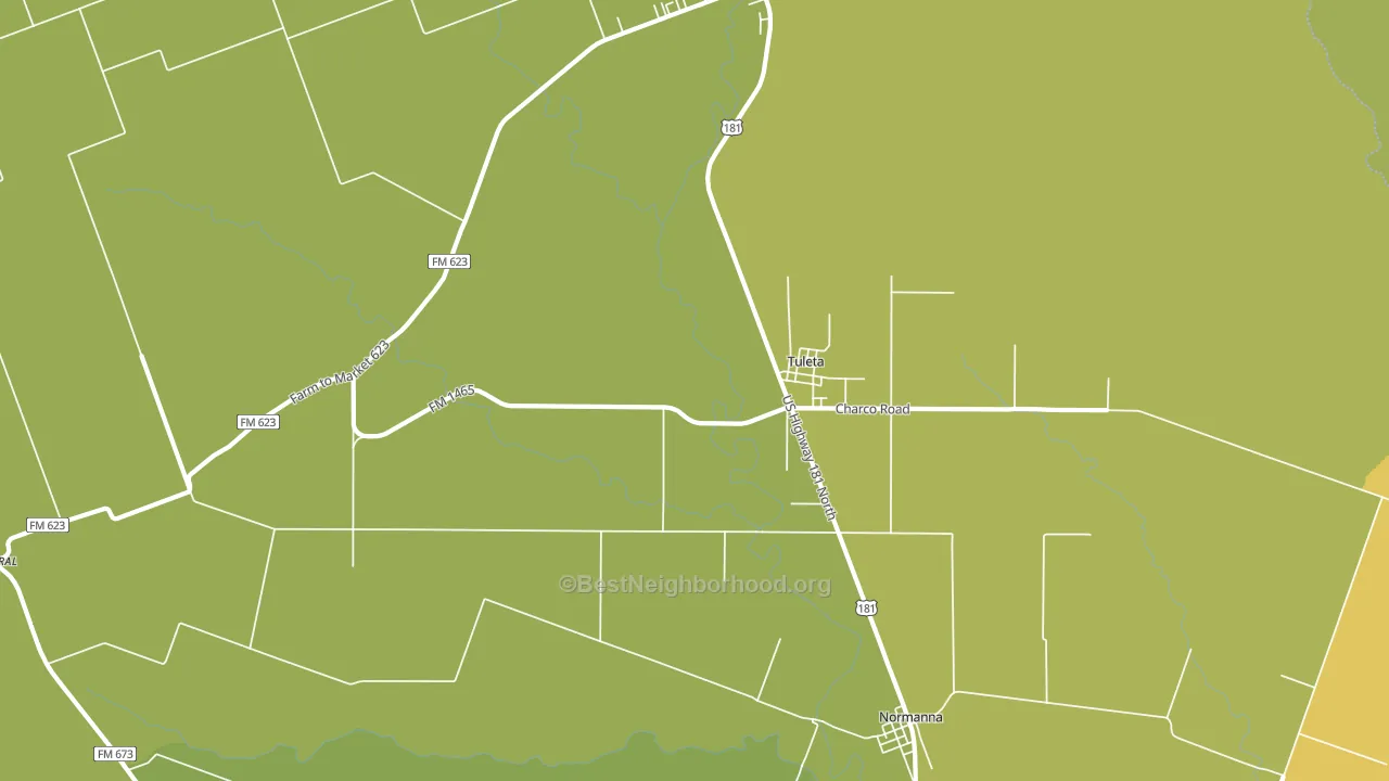 Tuleta, TX block-group voter-turnout map