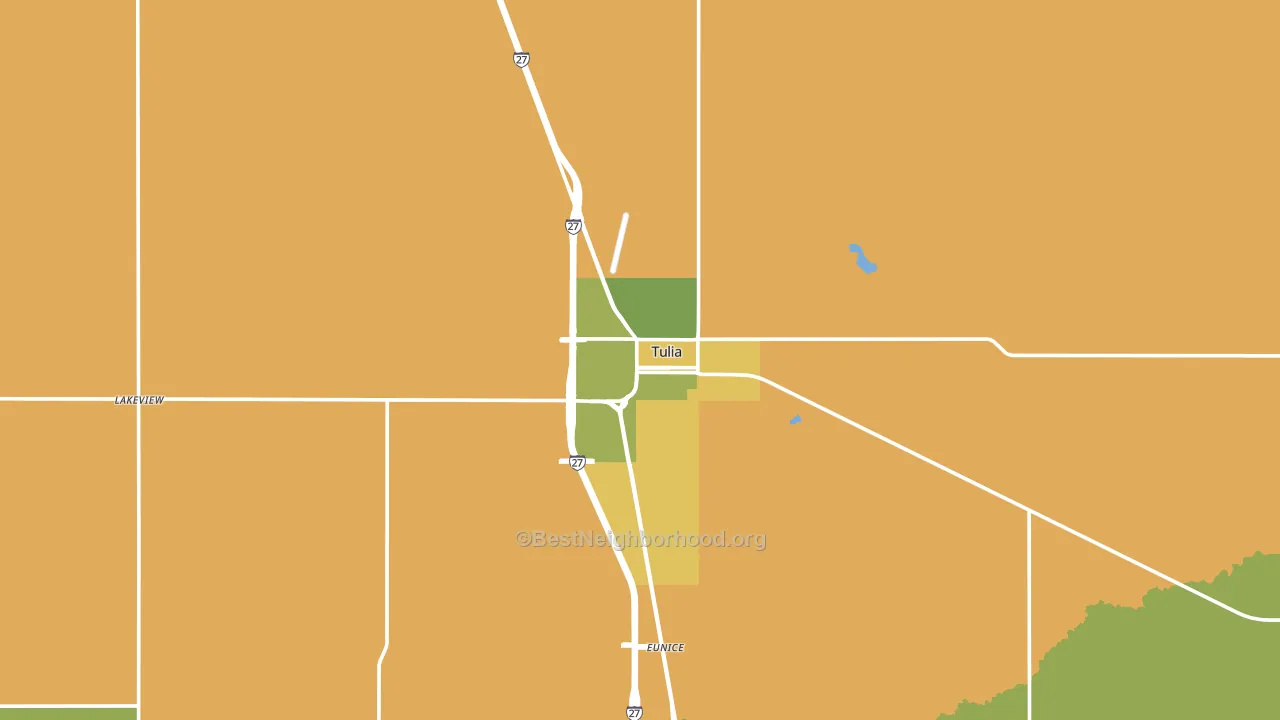 Tulia, TX block-group voter-turnout map