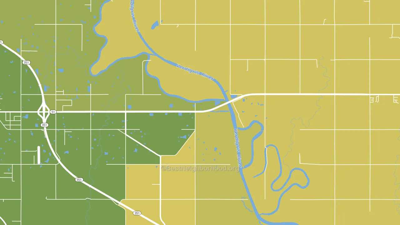 Tullahassee, OK block-group voter-turnout map