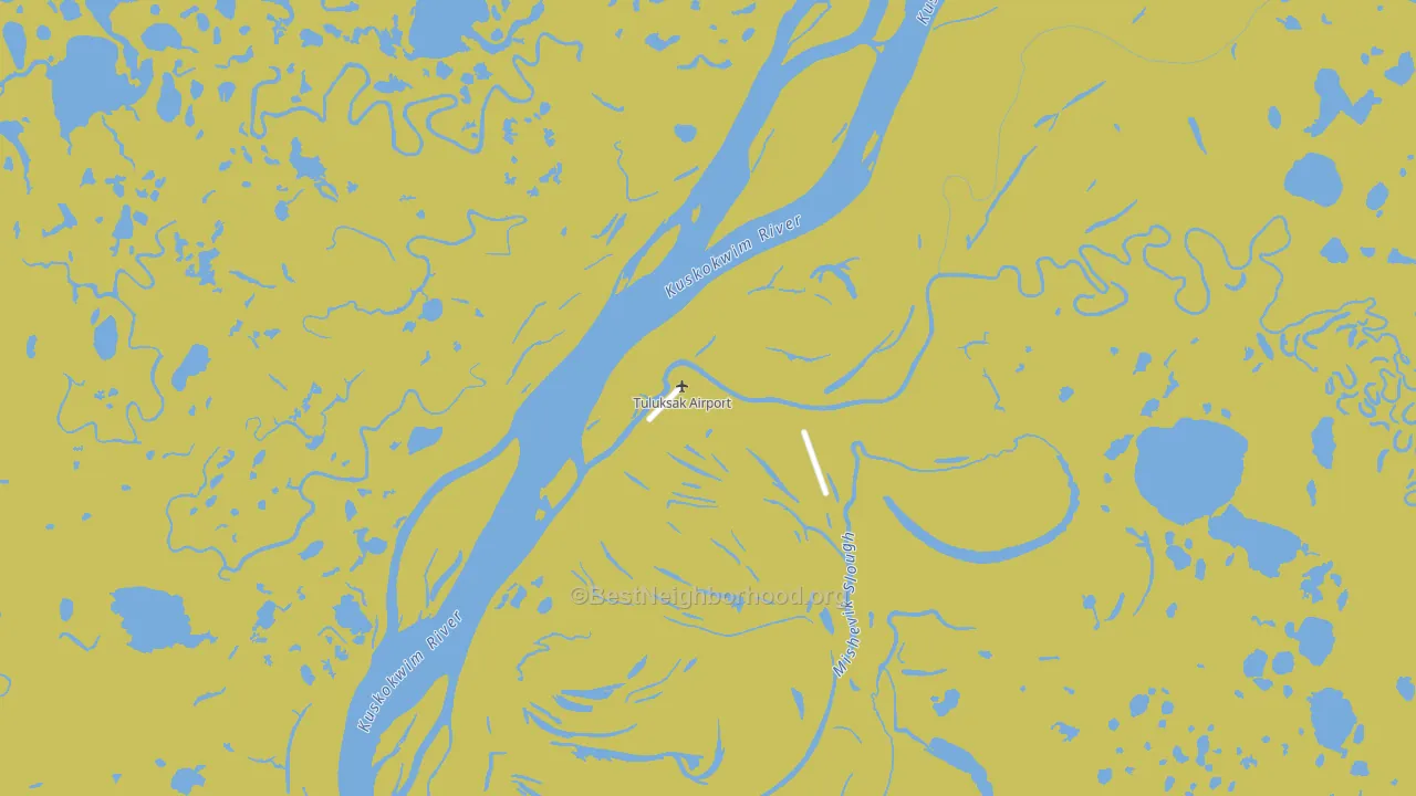 Tuluksak, AK block-group voter-turnout map