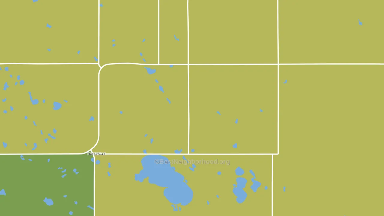 Tunerville, SD block-group voter-turnout map