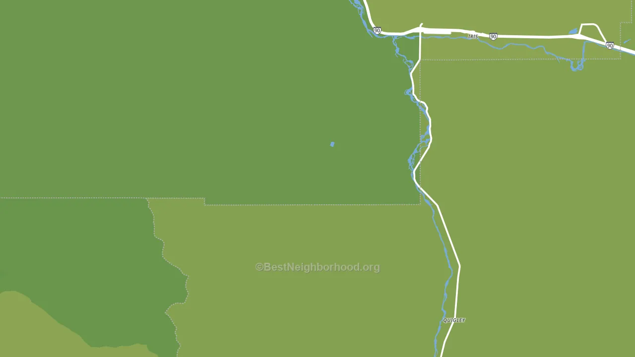 Turah, MT block-group voter-turnout map