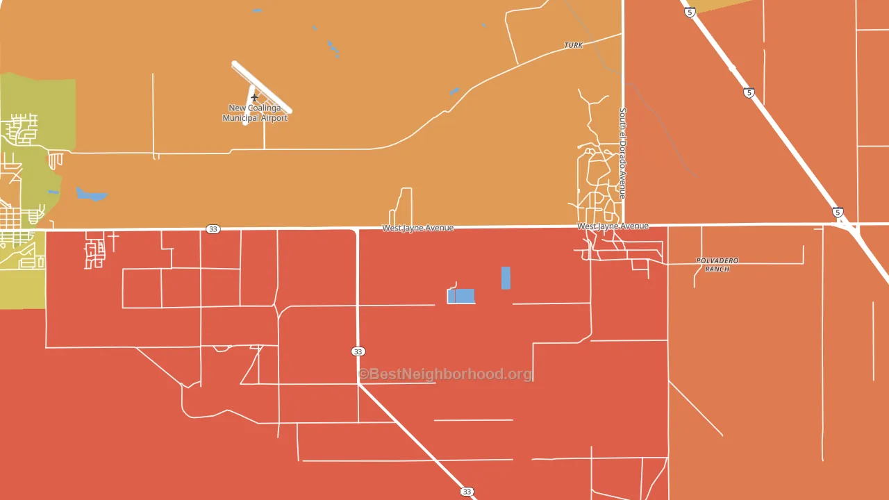 Turk, CA block-group voter-turnout map