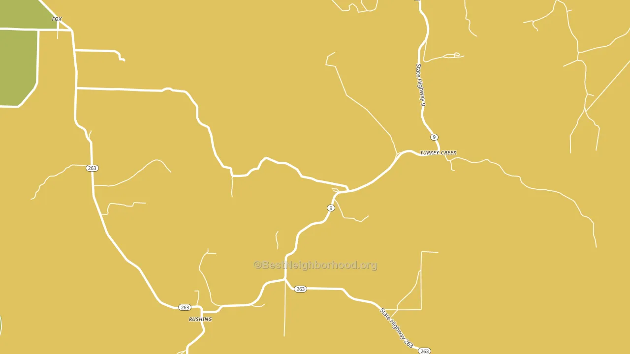 Turkey Creek, AR block-group voter-turnout map