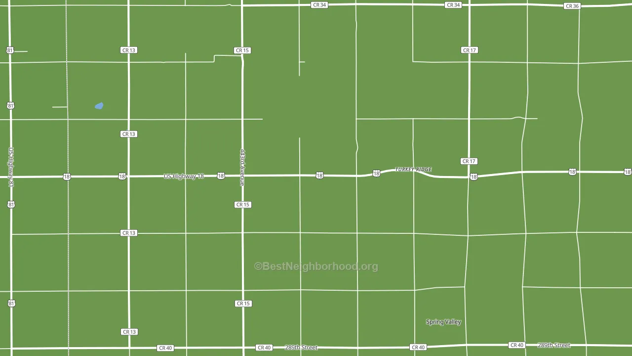 Turkey Ridge, SD block-group voter-turnout map