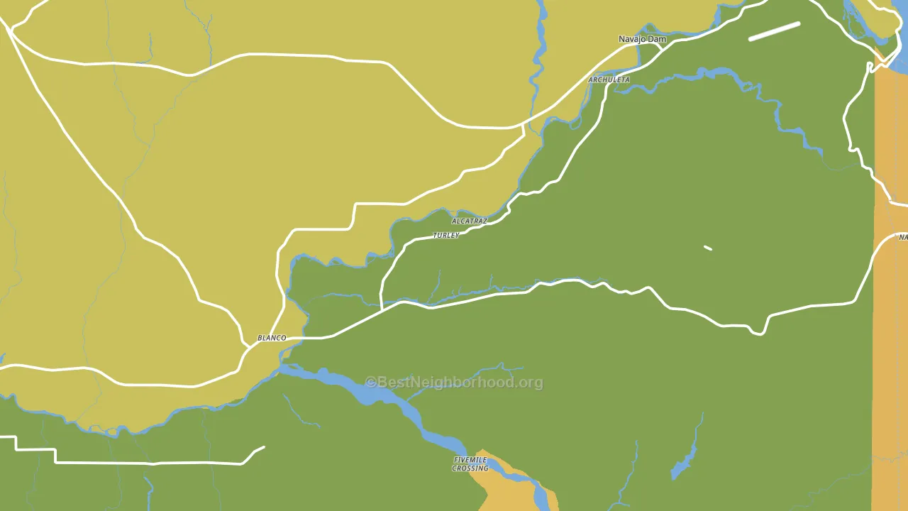 Turley, NM block-group voter-turnout map