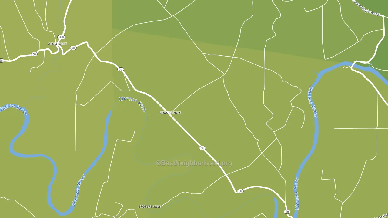 Turnip Hole, PA block-group voter-turnout map