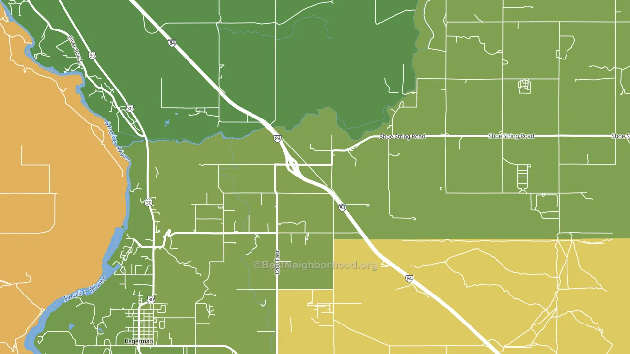 Tuttle, ID block-group voter-turnout map