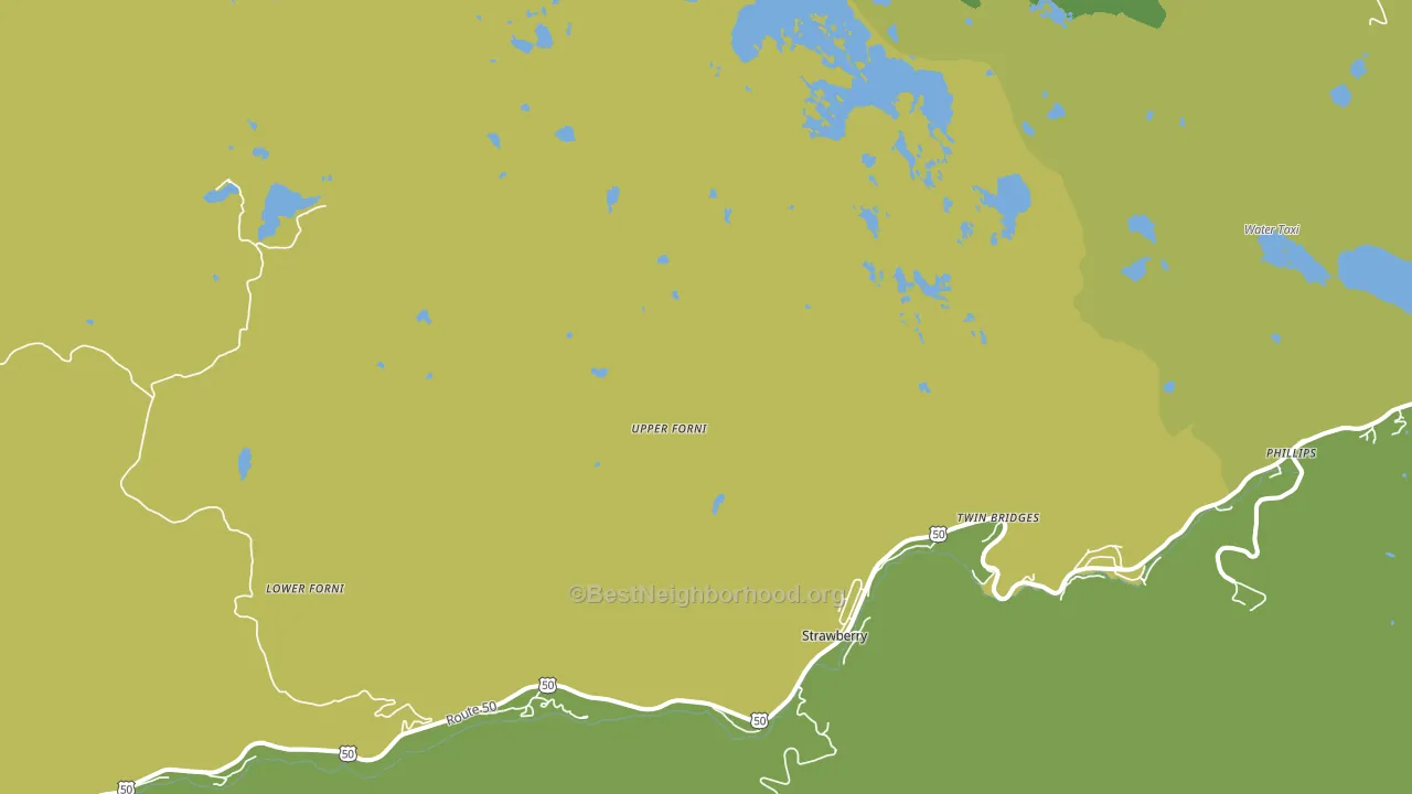 Twin Bridges, CA block-group voter-turnout map