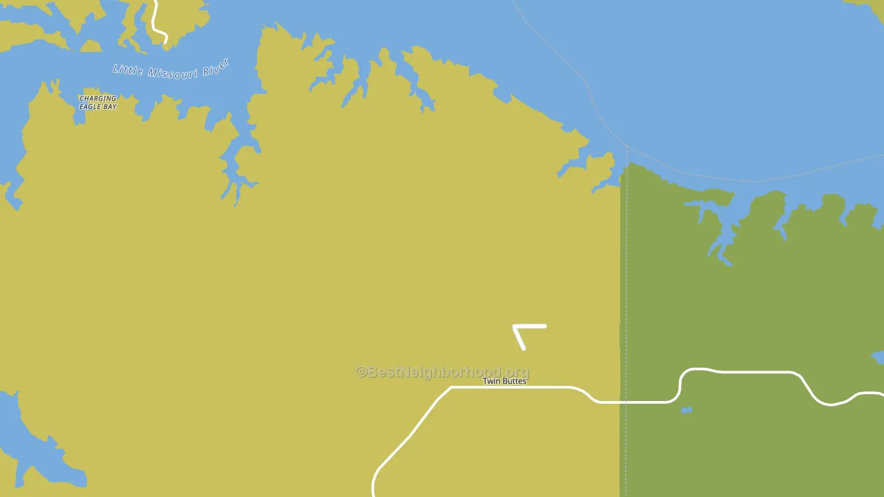 Twin Buttes, ND block-group voter-turnout map