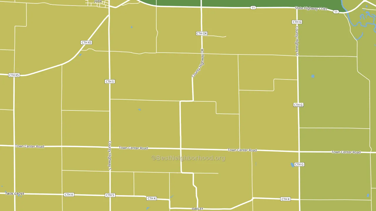 Twin Grove, WI block-group voter-turnout map