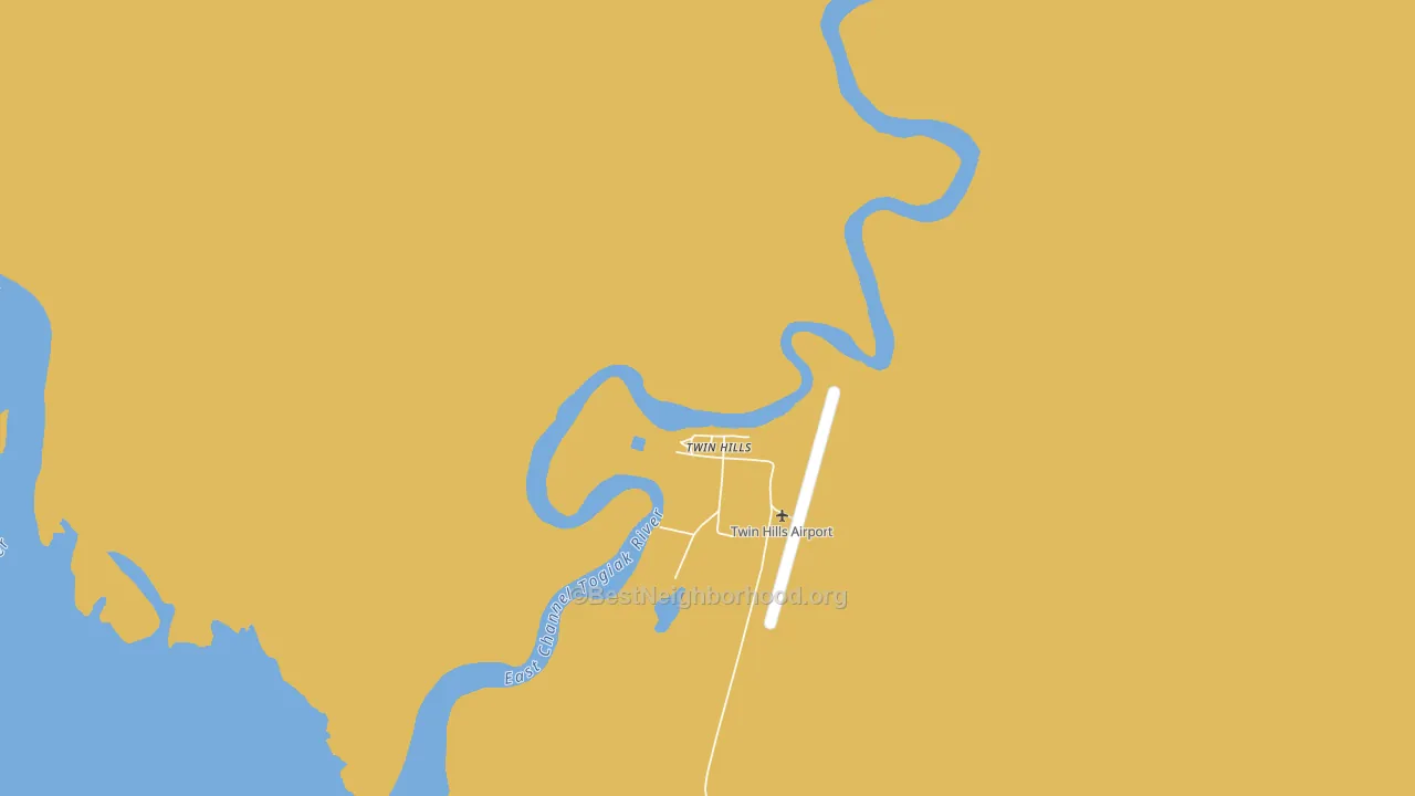 Twin Hills, AK block-group voter-turnout map